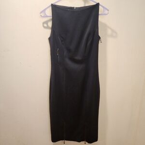 Amanda Wakeley Black Fitted Bodycon Sleevesless Dress size 6